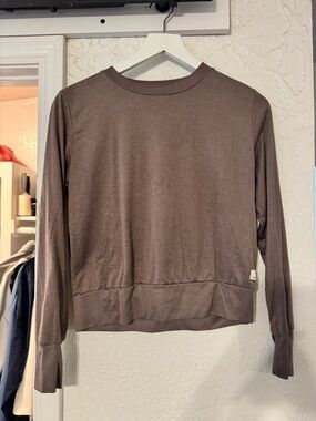Vuori Plum Heather Long Sleeve Pullover Daydream Crew